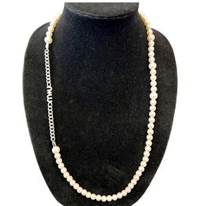 MIU MIU Faux Pearl And Metal Necklaces